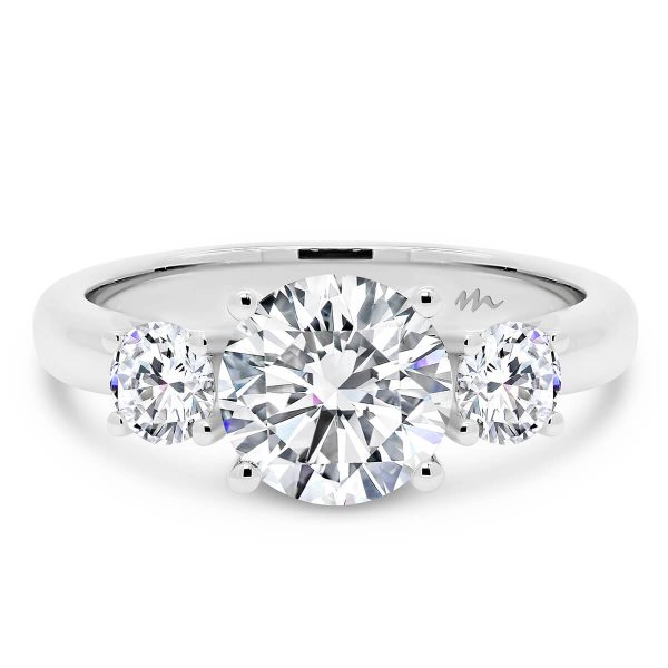 Agnes 7.5-8.0 1.50 carat 3 stone engagement ring