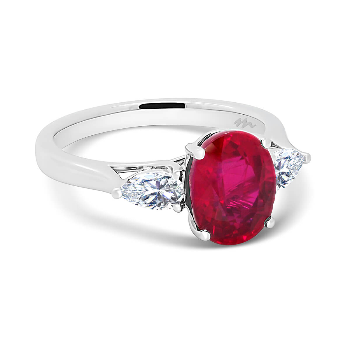 Lab Grown Ruby Ring | Tara Oval 9x7 | Moi Moi Fine Jewellery