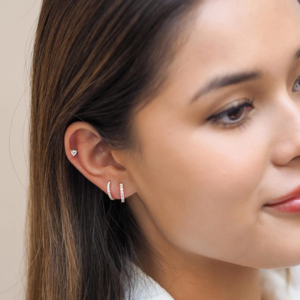 Lab Grown Diamond Earrings | Erica 0.27-0.40tcw LGD | Moi Moi Fine ...