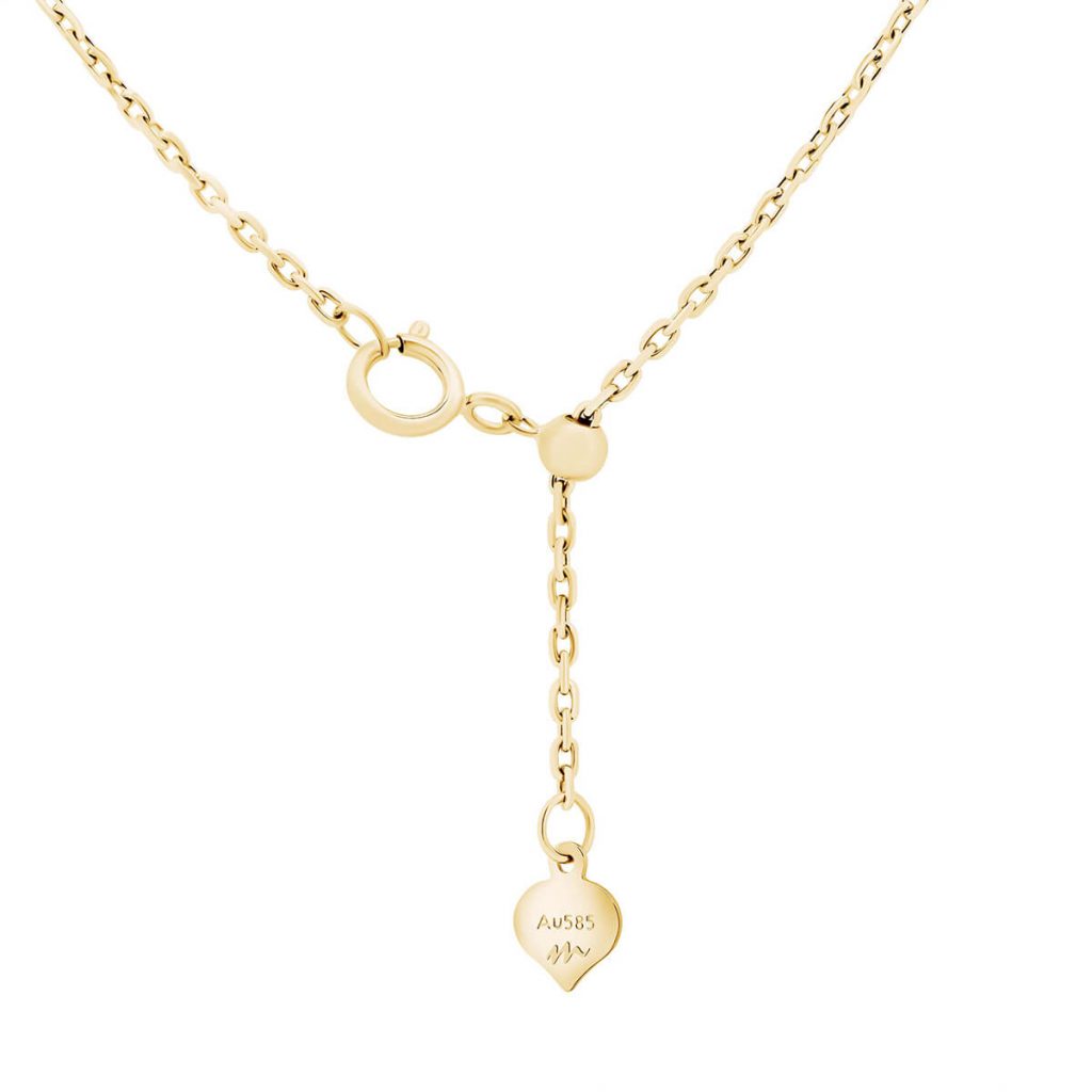 14k white deals gold adjustable chain