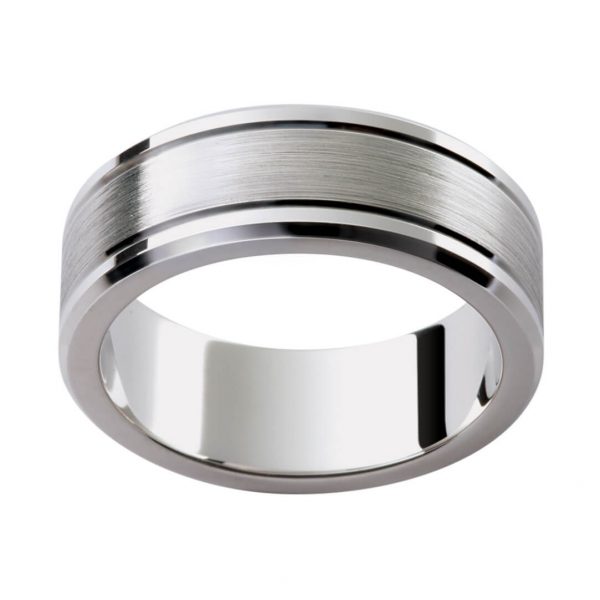 Wide Titanium Ring Custom Made Men's Wedding Band – Stonebrook Jewelry
