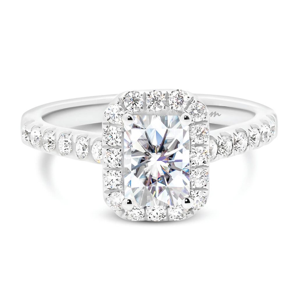 Moissanite Ring | Darlene Radiant 7x5 SN | Moi Moi Sydney