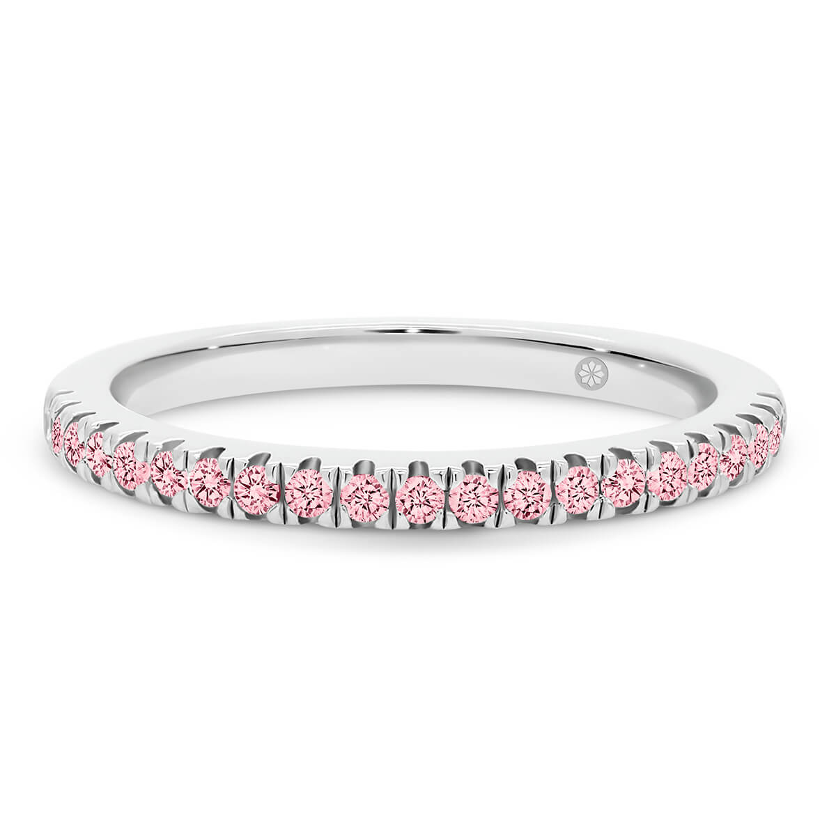 Lab Grown Diamond Wedding Ring | Angela 1.1-1.3 Pink | Moi Moi Fine ...