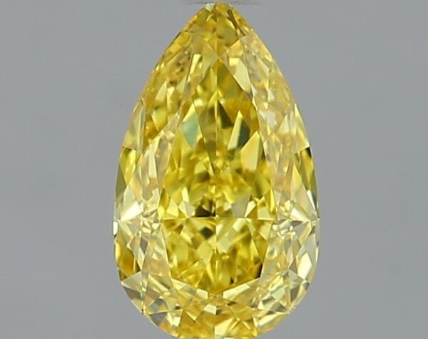 Pear 0.74Ct Yellow Vs1