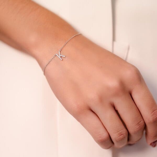 Small Initial 18K Rose Gold K