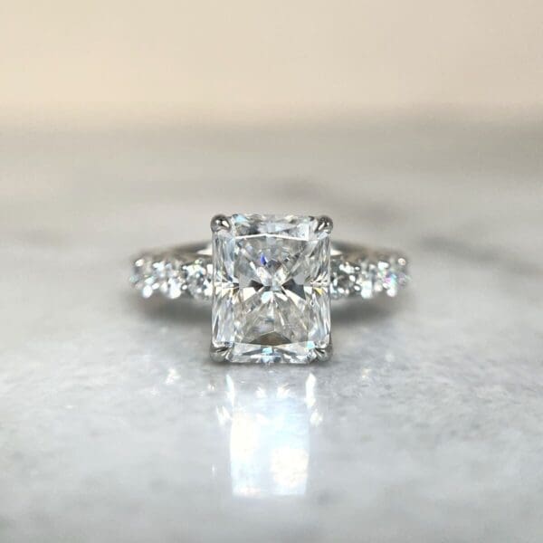 Hayden M. Custom10mmx8mm Radiant MoissanitePlatinum