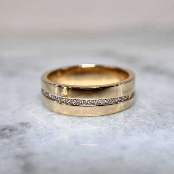 John P. Custom BandWedding Band18K Yellow Gold