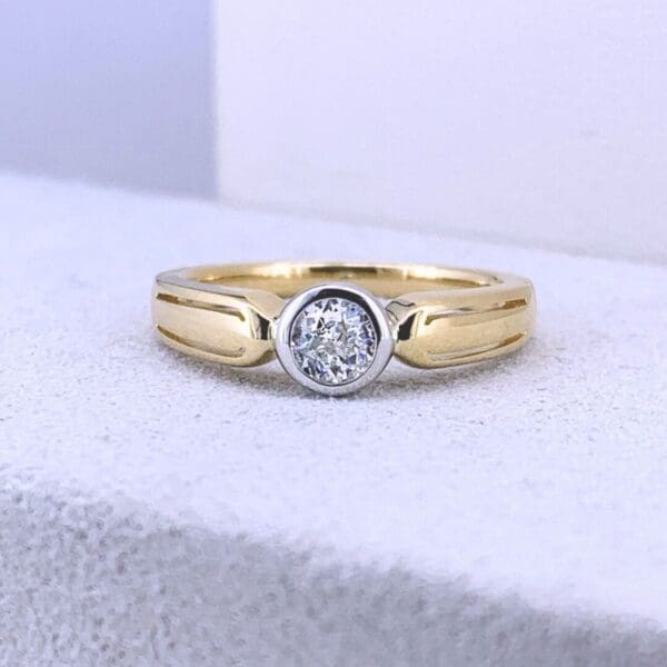 Marina B. CustomCustomer's Own Stone18K Yellow Gold