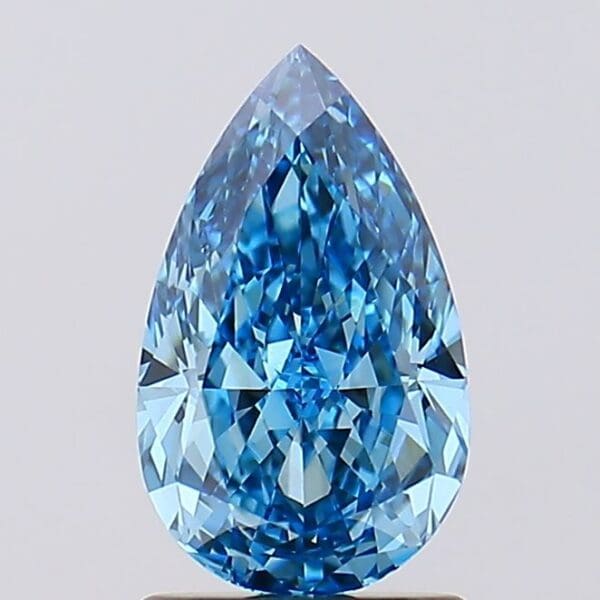 Pear 1.62Ct Blue Vvs1