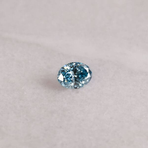 2.04Ct Fancy Vivid Blue Oval Cut Lab Grown Diamond