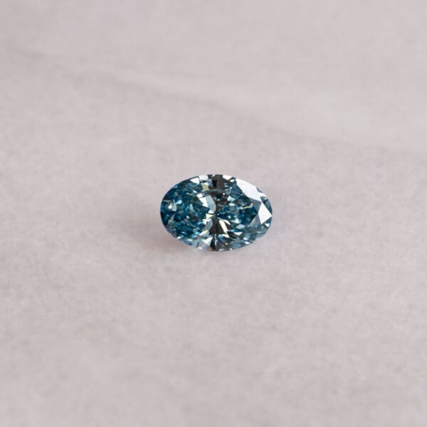 2.53Ct Fancy Vivid Blue Oval Cut Lab Grown Diamond